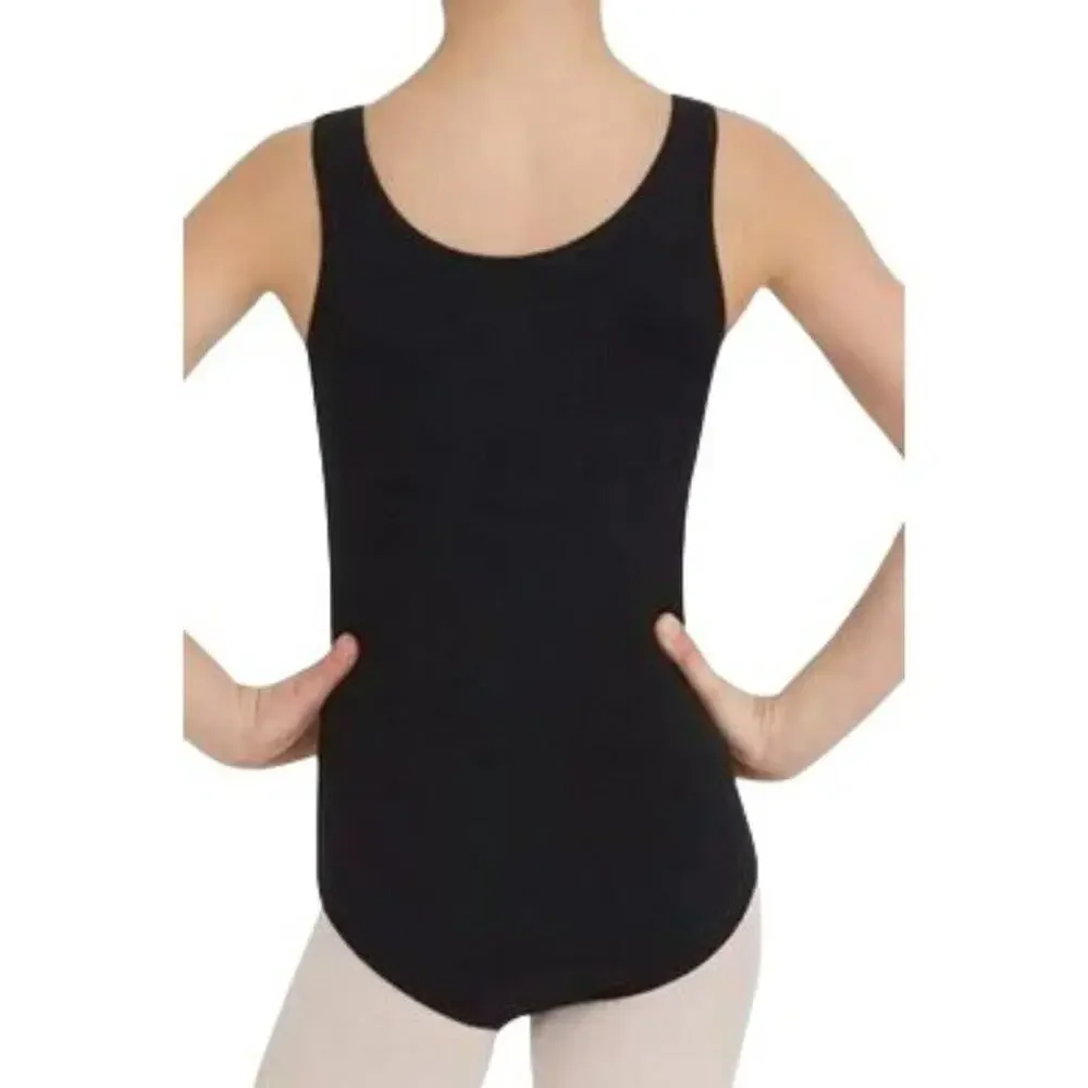 Capezio Team Basics Tank Leotard Girls Black Size I6